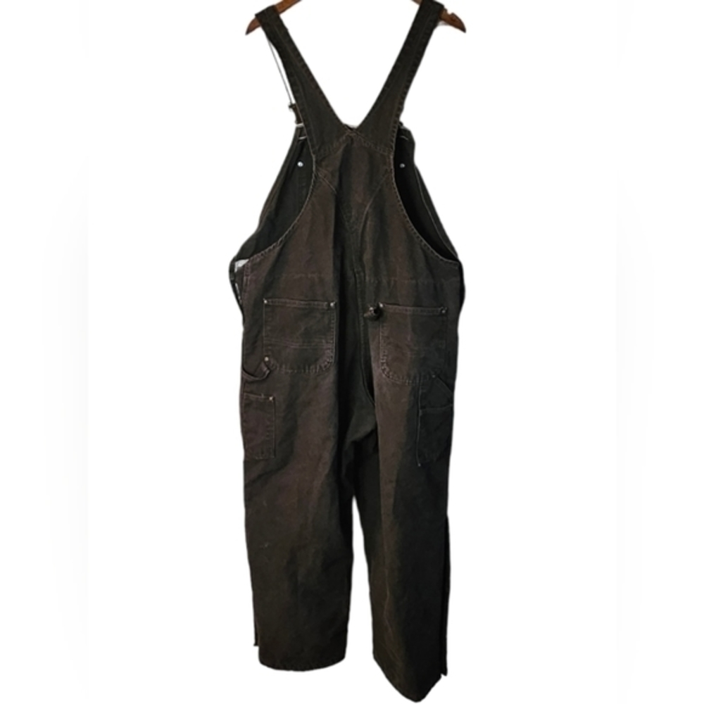 Carhartt Bibs‎ Overalls Quilt Insulated Duck Sandstone Men 42x32 R27- NOTE - Picture 10 of 16